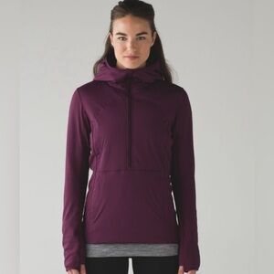 LULULEMON PLUM RUN FOR COLD PULLOVER